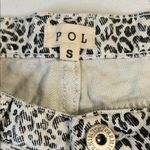POL Leopard Print Distressed Jean Shorts Photo 1
