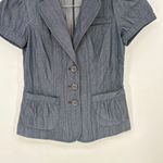 Dazz Blazer Jacket Blouse Women's Size Small Blue Y2k Photo 1