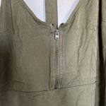 RVCA Olive Green Zipper Front Dress Photo 2