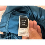 Curve teal satin bodysuit (size 0XL) Green Photo 6