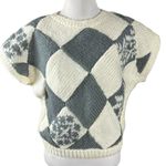 Vintage Jack Winter Argyle Diamond Patchwork Chunky Hand Knit Sweater Size Large Photo 1