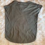 Bebe Women’s Olive Green Lace Up Blouse Size Small Photo 3