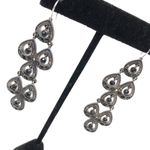 Gunmetal chandelier statement fashion earrings Photo 2