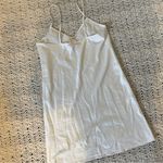 Le Rose Stories Satin V Neck Mini Slip Dress White (XSmall/Small) Photo 1
