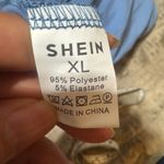 SheIn blue plunge halter neck wide leg jumpsuit XL Photo 6