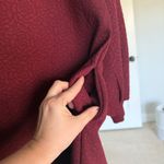 Anthropologie  Mare Mare Odila Maroon Textured Knit long sleeve dress tunic Photo 4