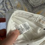 American Eagle  cross waist white mom jeans size 4 short Photo 3