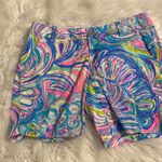 Lilly Pulitzer Swirl Print Shorts in Blue and Pink size 0 waist 30” inseam 7” Photo 7