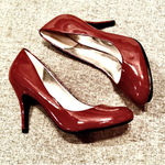 Jessica Simpson EUC Stunning Dark Red Pumps by with 4" Heels Size:8W Photo 3