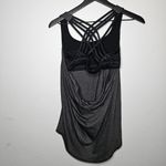 Lululemon  Free To‎ Be Serene Tank Dark Gray with Snake Print Sports Bra Size 6 Photo 1
