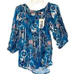 Savannah Jane Multicolor Blouse Size Small Photo 0
