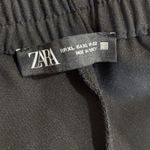 ZARA Size XL Black Gold Button Pull-On Sailor Wide Leg Pants Photo 5