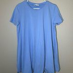 ZARA light blue short sleeve bubble t shirt dress women’s size large Photo 0