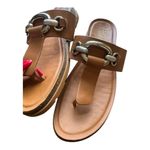 Franco Sarto Brielle Wedge Thong Sandal- tan/brown - Size 7.5 Photo 6