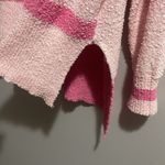 None Pink Multi Striped Button Down Fuzzy Knit Cardigan NEW Photo 5