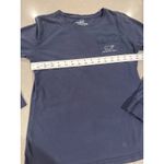 Vineyard Vines  Women's xs Long Sleeve Pocket T-Shirt Whale‎ Logo Blue Photo 2
