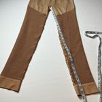 Carbon 38 Womens SZ Medium / Large Light Peach Tan Athletic Leggings Angular Mesh Photo 7