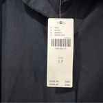 Anthropologie Size Small Black White Floral Embellished Midi Shirt Dress Photo 4