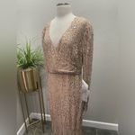 Mac Duggal NWT  Sequin Dress with Embellished Hemline and Belt 10740‎ Sz 12 $498 Photo 6