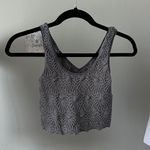 Full Tilt Blue gray floral tank crop top  Photo 1