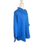 Simply Vera, Vera Wang Plus Size Simply Vera Vera Wang Sweater Size 3X Blue Snap Mock Neck Top NWT Photo 3