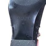 ZARA  Womens Sz 36 US 6 Suede Leather Cowboy Ankle Boots Black Block Heel Booties Photo 9