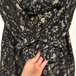 Blanc Noir Black Lace Pea Coat size L Size L Photo 3