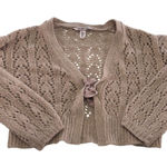 Victoria's Secret Cardigan Womens Small Pink Cropped Tie Front Open Knit Bolero Photo 0