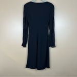 Jones New York Black Sequin Sheer Sleeve Dress 6P Whimsigoth Goth Witchy Vamp Photo 6