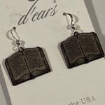 NEW D'ears Book Earrings Black Photo 0