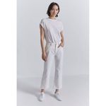 Current/Elliott  The Vanessa Jean Size 31 Winter White Out Denim Flare Cotton New Photo 12