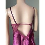 Shirley of Hollywood Lace Satin Lingerie NIGHTGOWN BURGUNDY MEDIUM NWT NEW #178 Red Photo 3