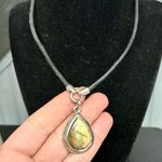 Lia Sophia RLM Soho Lapis Gemstone Bracelet & Teardrop Pendant Cord Necklace Set Photo 8