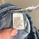 ✨Frayed Jeans High Rise Lace Up Straight Crop Sz 8/29 Jeans✨ Blue Photo 5