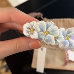 New Jennifer Behr embroidered pastel blue barrette Photo 3
