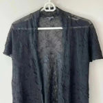 Eileen Fisher  black Open Sweater Vest size ps Photo 2