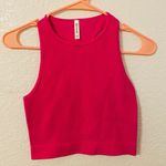 Boutique NWOT Bright Pink Cropped Tank Top Photo 0