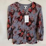 Garnet Hill Floral Cardigan Photo 0