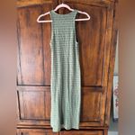 Anthropologie | Monrow Striped Cotton Tank Midi Dress Green | S Photo 2