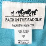 American Vintage Vintage Back in the Saddle Blue Fringe Long Sleeve Casual Top Size Medium Photo 10