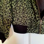 BeachLunchLounge Dasha Leopard Print Bomber Jacket NWT Photo 4