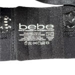 Bebe Womens Black Logo Lace Underwire Padded Push Up Bra Size 34C Photo 3