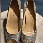 Ivanka Trump  Gorgeous Silver & Gold Sparkling Stiletto 4.5” Heels Sz. 9 Photo 4