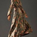 Anthropologie Caballero Deep V-Neck Maxi Dress Size XS. B-2 Photo 0