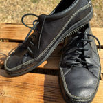 Hush Puppies  Malibu‎ Black Leather Sneaker Walking Shoe 10N Photo 0
