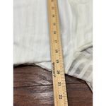 Dana Buchman L White Layered Mesh Stripe Top Sheer Blouse Long Sleeve Stretch Photo 9