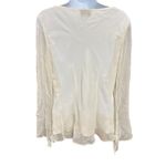 Sandra Darren  Cowl Neck Blouse‎ Sheer Long Sleeve Top Elegant Size 6 Photo 1