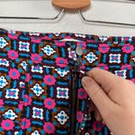 Anthropologie Maeve Womens High Waisted Geometric Slim Ponte Pants Size 8 Photo 6