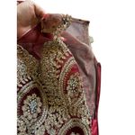 Amelia Couture Burgundy Beaded Evening Gown Formal Dress Photo 10