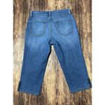 NYDJ  Aerial Crop Capri Embroidered Hem size 6P Photo 4